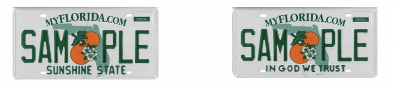 Standard FL license plates